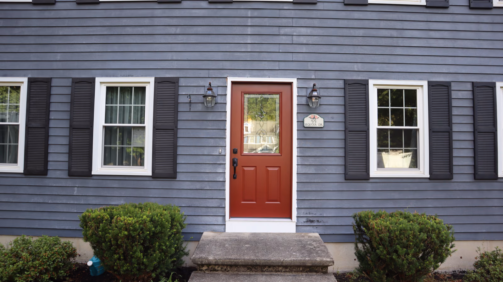 Front door with glass detailing