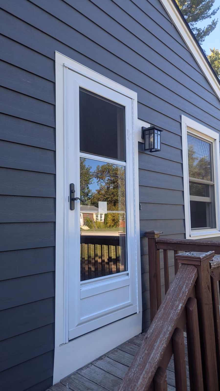 Storm doors installation service example