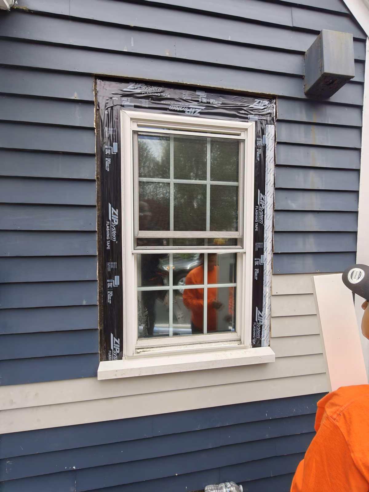Exterior trim repair service example